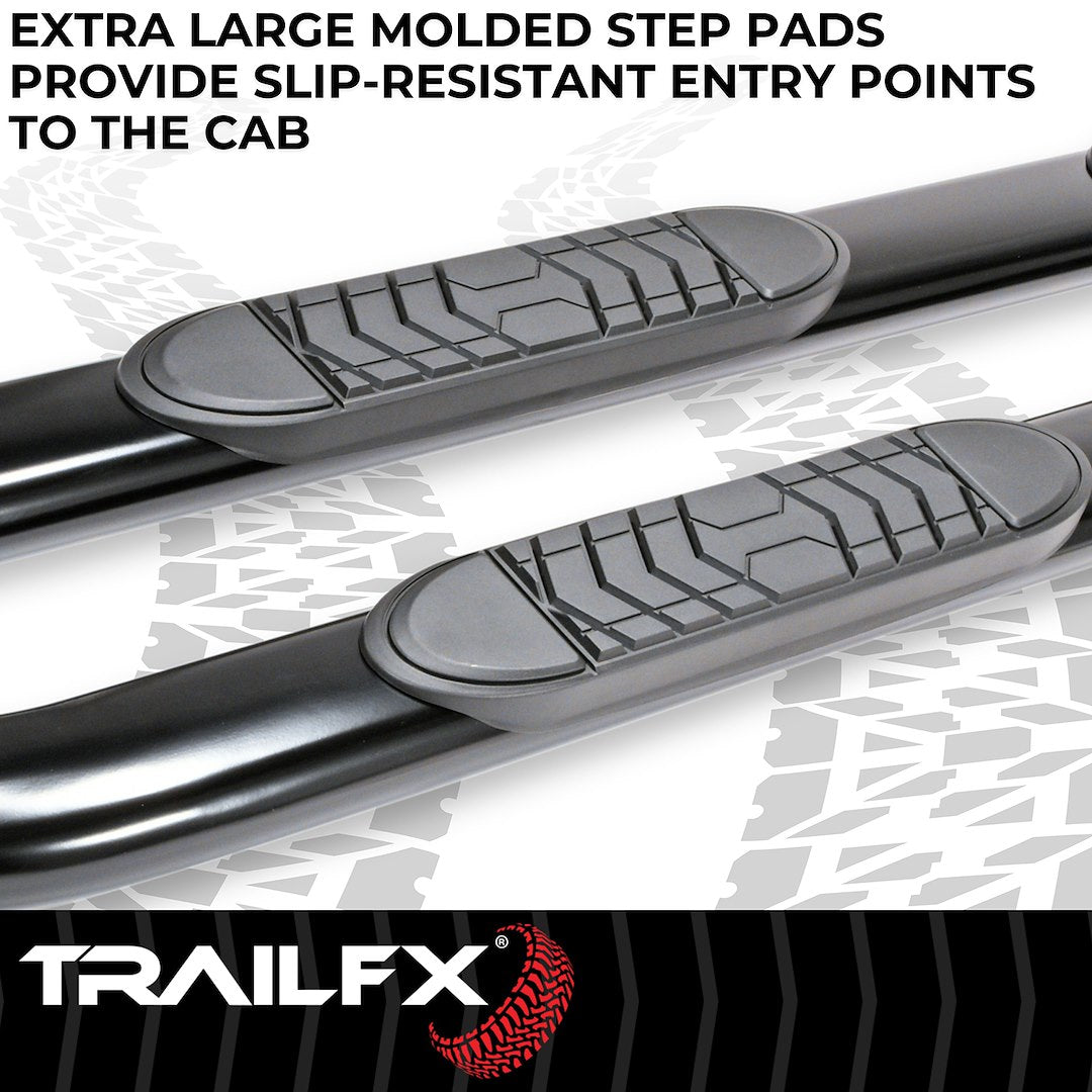 TrailFX 2024–2026 5" Oval Straight Step Bar For Toyota Tacoma Double-Black (A7103T) - product image 3