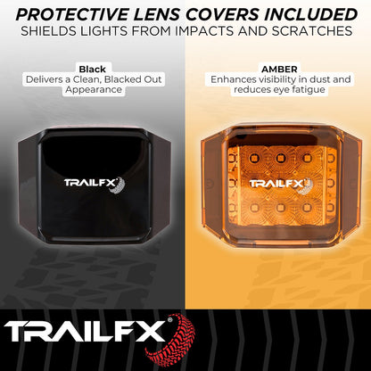 TrailFX 4" LED Side Shooter Pod Light- Amber Pair (PODSIDAMS2) - product image 10