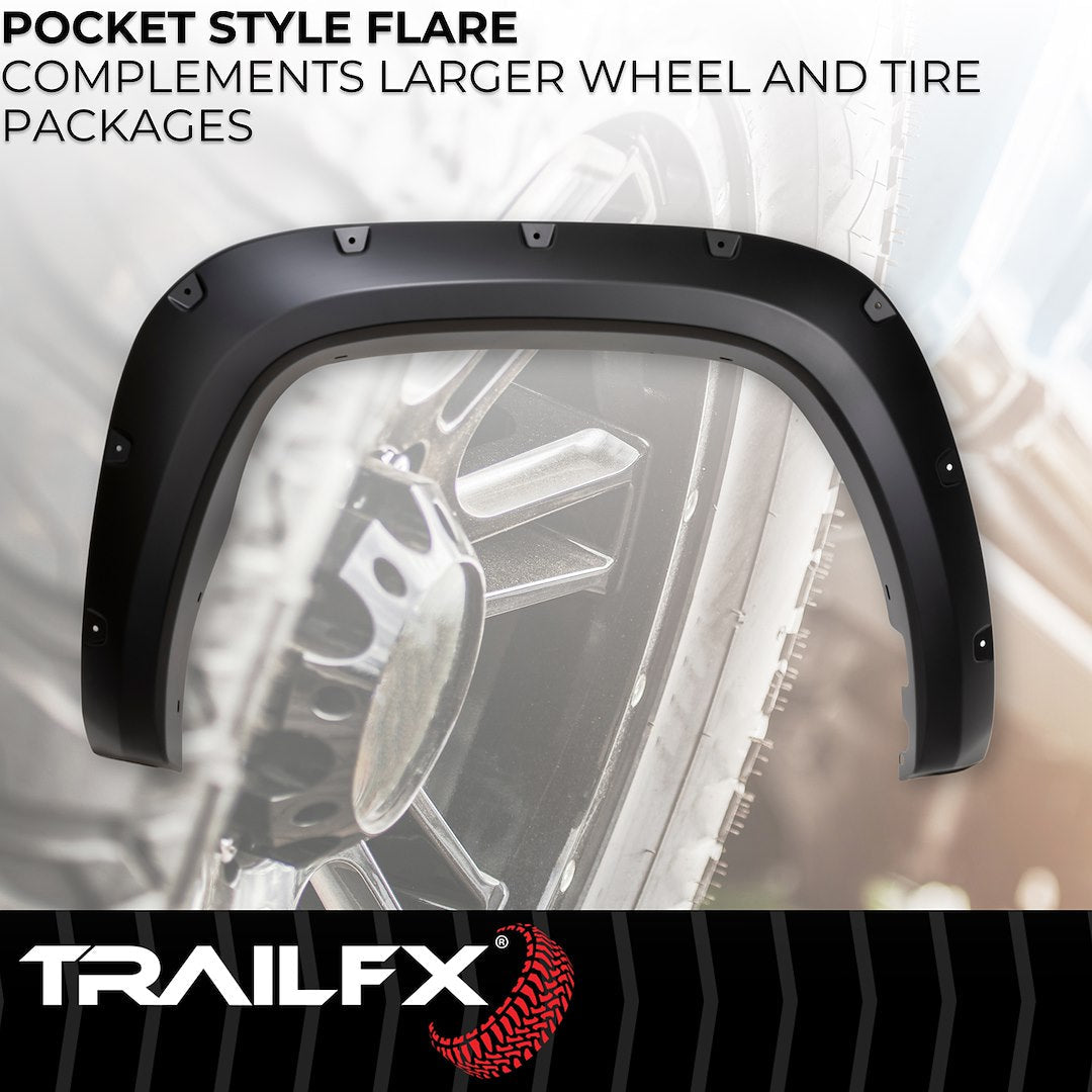 TrailFX 2022–2026 Pocket Style Fender Flares For Toyota Tundra (TFT3004S) - product image 3