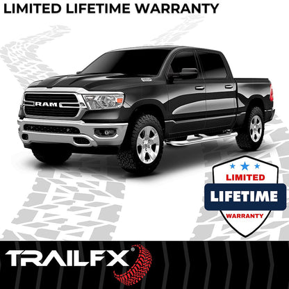 TrailFX 2019–2026 3" Round Step Bar For Ram 1500 Extended- Stainless (A0054S) - product image 7