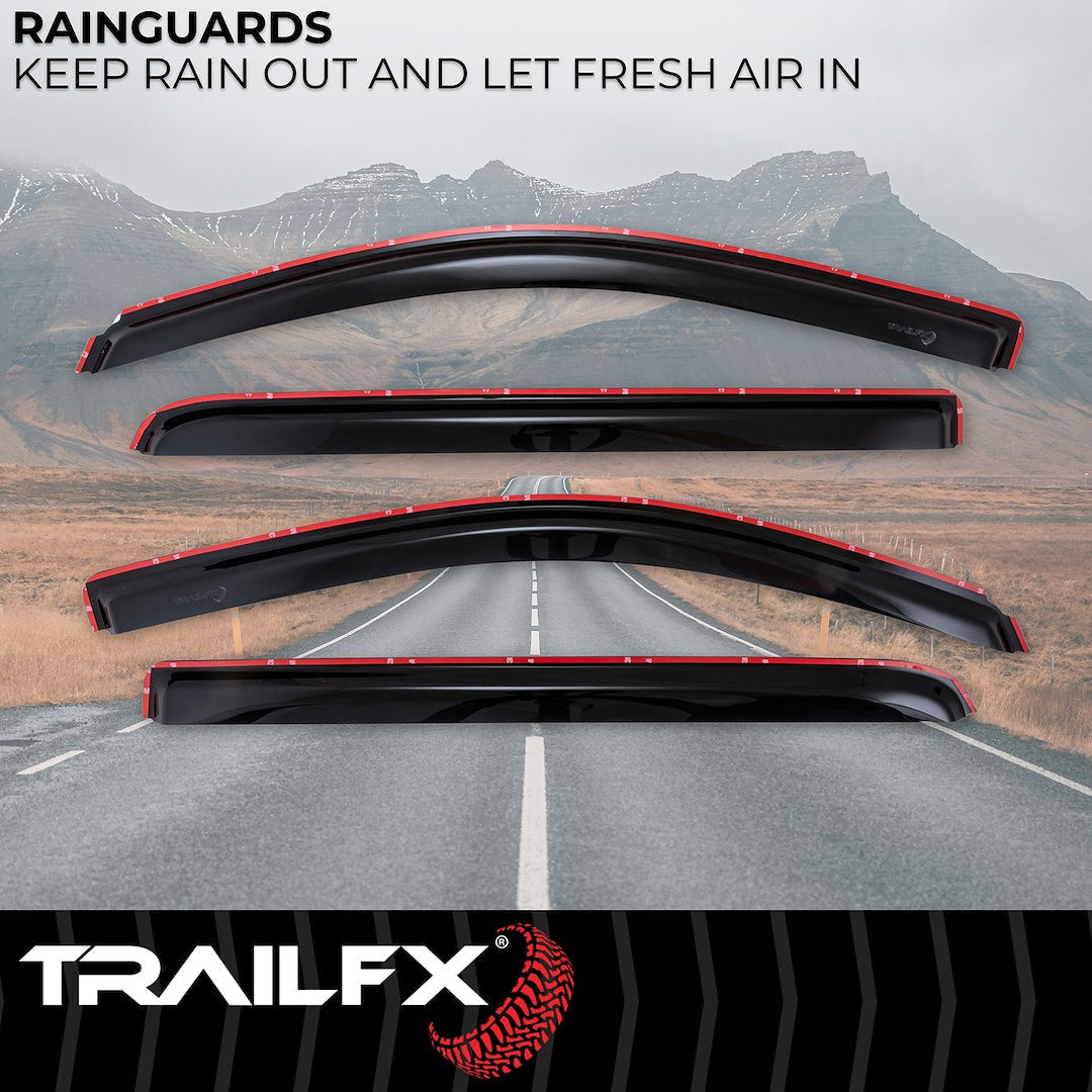 TrailFX 2014–2018 In Channel 4-Piece Window Vent For GM Silverado/Sierra (4536IC) - product image 2