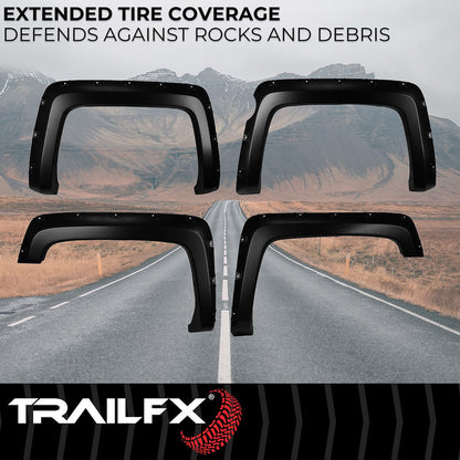TrailFX 2014–2018 Pocket Style Fender Flares For Chevrolet Silverado 1500 (TFC3004S) - product image 2
