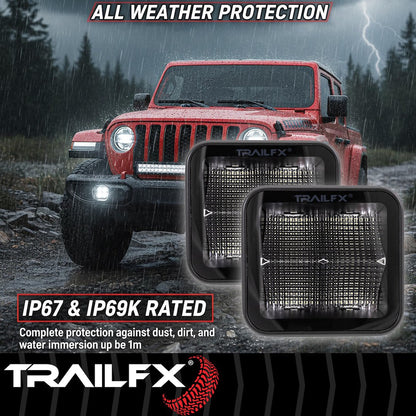 TrailFX 3" LED Cube Lights- Black Edition Pair (2X2BKF2) - product image 9