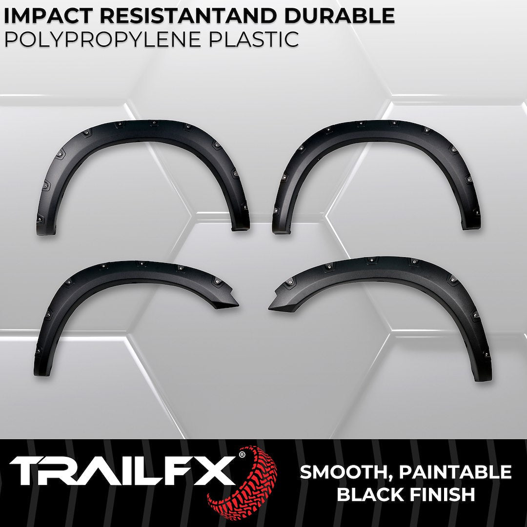 TrailFX 2009–2018 Pocket Style Fender Flares For Ram 1500, Textured (TFD3002T) - product image 4