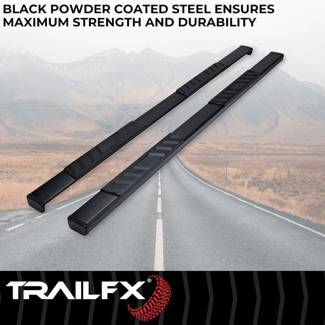 TrailFX 2015–2026 T4 Trapezoid Step Bar For GM Colorado/Canyon Crew-Black (A4009B) - product image 2