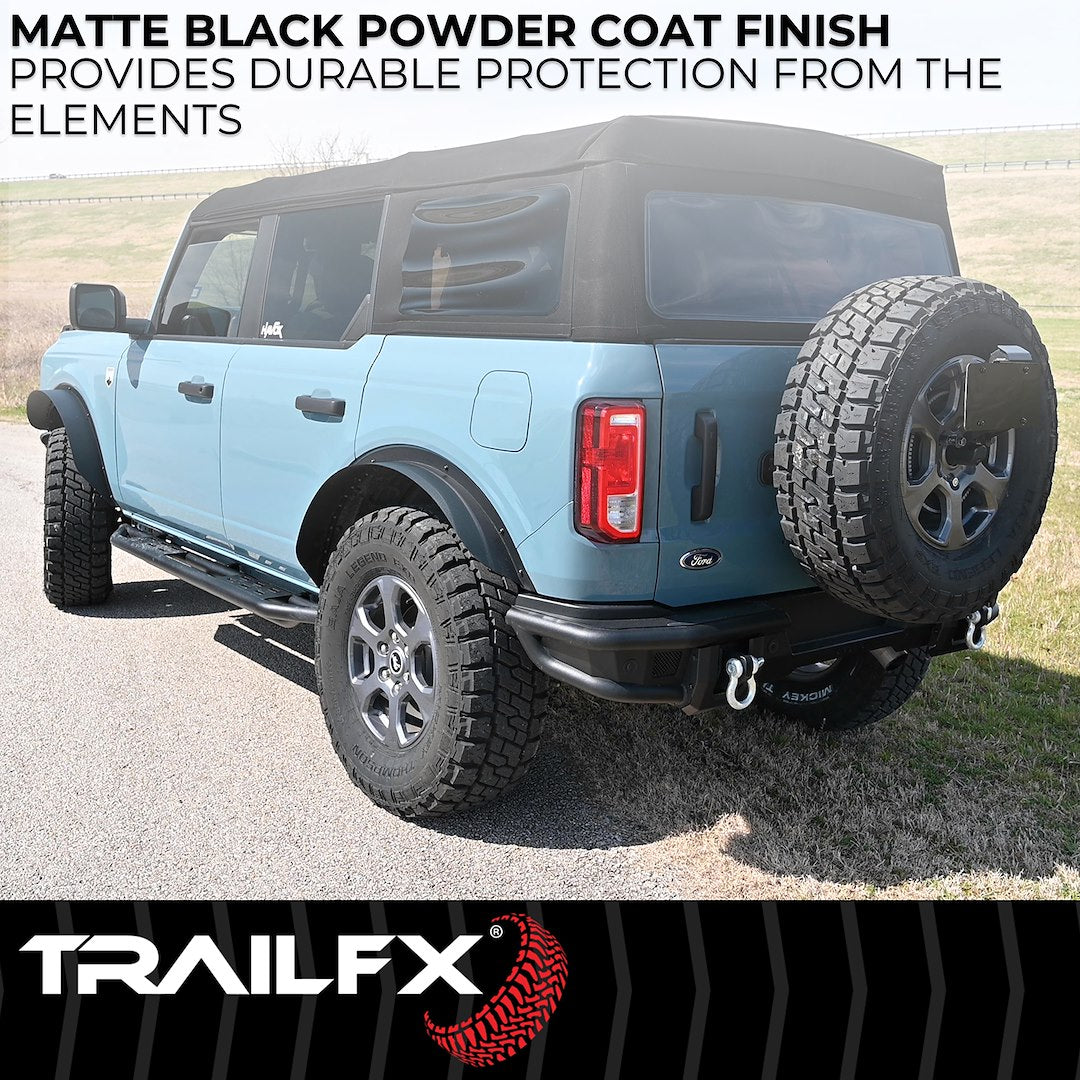 TrailFX 2021–2026 Rear Flat Fender Flares For Ford Bronco 2 Door (BR013T) - product image 4