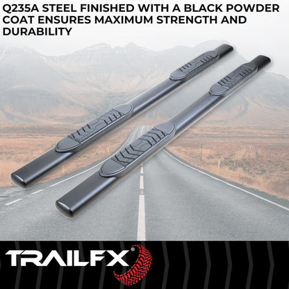 TrailFX 2022–2026 5" Oval Straight Step Bar For Toyota Tundra Double-Black (A7100T) - product image 2