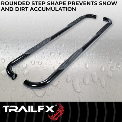 TrailFX 2015–2026 3" Round Step Bar For GM Colorado/Canyon Crew- Black (A0045B) - product image 4