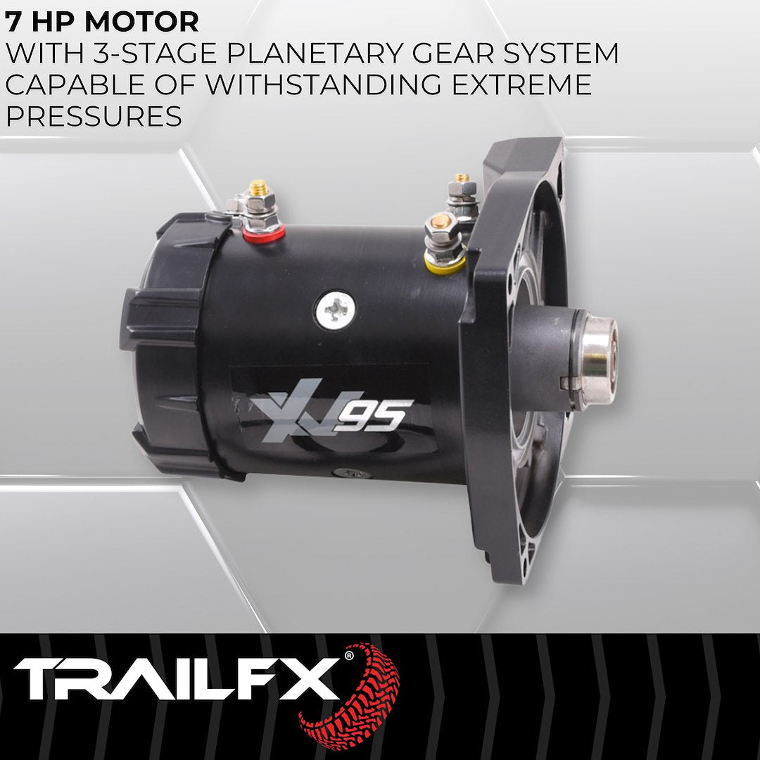 TrailFX XV95Synthetic Rope Winch 9500 Lb (WXVS95B) - product image 6
