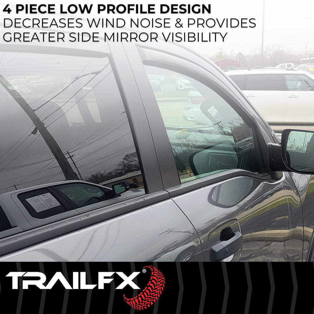 TrailFX 2017–2024 In Channel 4-Piece Window Vent For Nissan Titan (4977IC) - product image 3