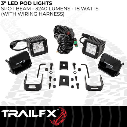 TrailFX 3" LED Cube Lights- Pair (3X2S2) - product image 5