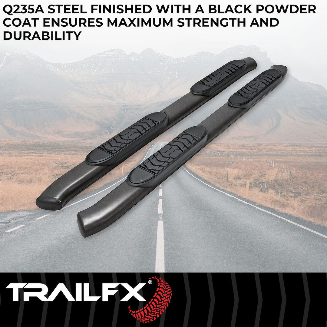 TrailFX 2024–2026 5" Oval Straight Step Bar For Toyota Tacoma Double-Black (A7103T) - product image 2