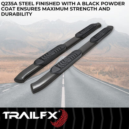 TrailFX 2024–2026 5" Oval Straight Step Bar For Toyota Tacoma Double-Black (A7103T) - product image 2