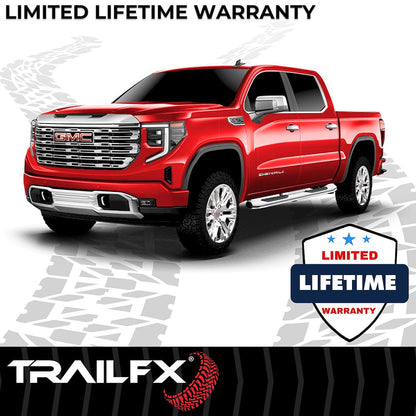 TrailFX 2019–2026 5" Oval Bent Step Bar For GM Silverado/Sierra Crew-Stainless (A7086S) - product image 8
