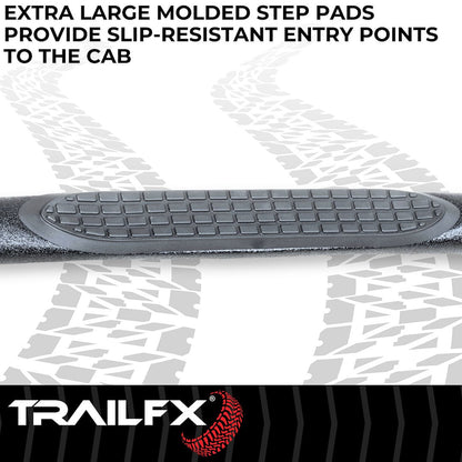 TrailFX 2025–2026 3" Round Step Bar For Toyota 4Runner- Black (A0069T) - product image 3