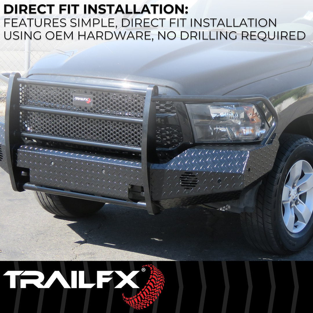 TrailFX 2017–2022 Front Full Replacement Bumper for Ford Superduty (FX3023A) - product image 4