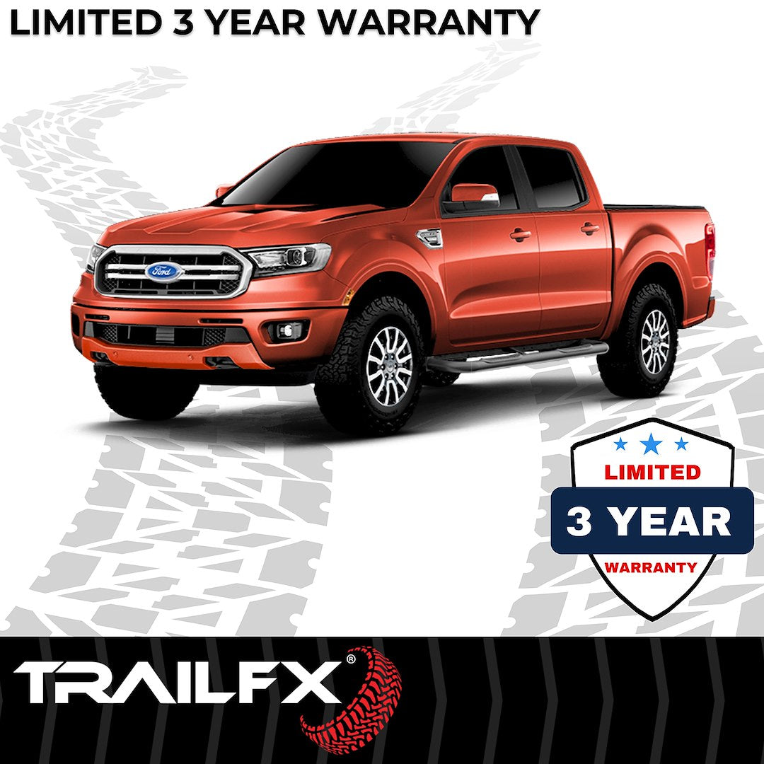 TrailFX 2019–2023 3" Round Step Bar For Ford Ranger Extended- Black (A0059B) - product image 7