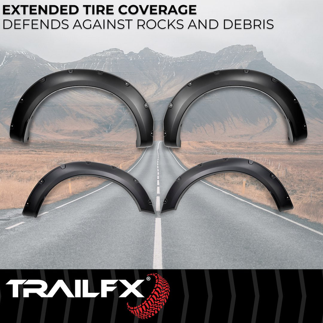TrailFX 2023–2026 Pocket Style Fender Flares For Ford Superduty (TFF3008S) - product image 2