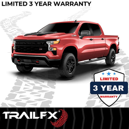 TrailFX 2019–2024 4" Oval Bent Step Bar For GM Silverado/Sierra Crew- Black (A1010B) - product image 8