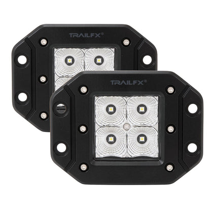 TrailFX 3" LED Cube Flush Mount Lights- Pair (2X2FMF2) - product image 1