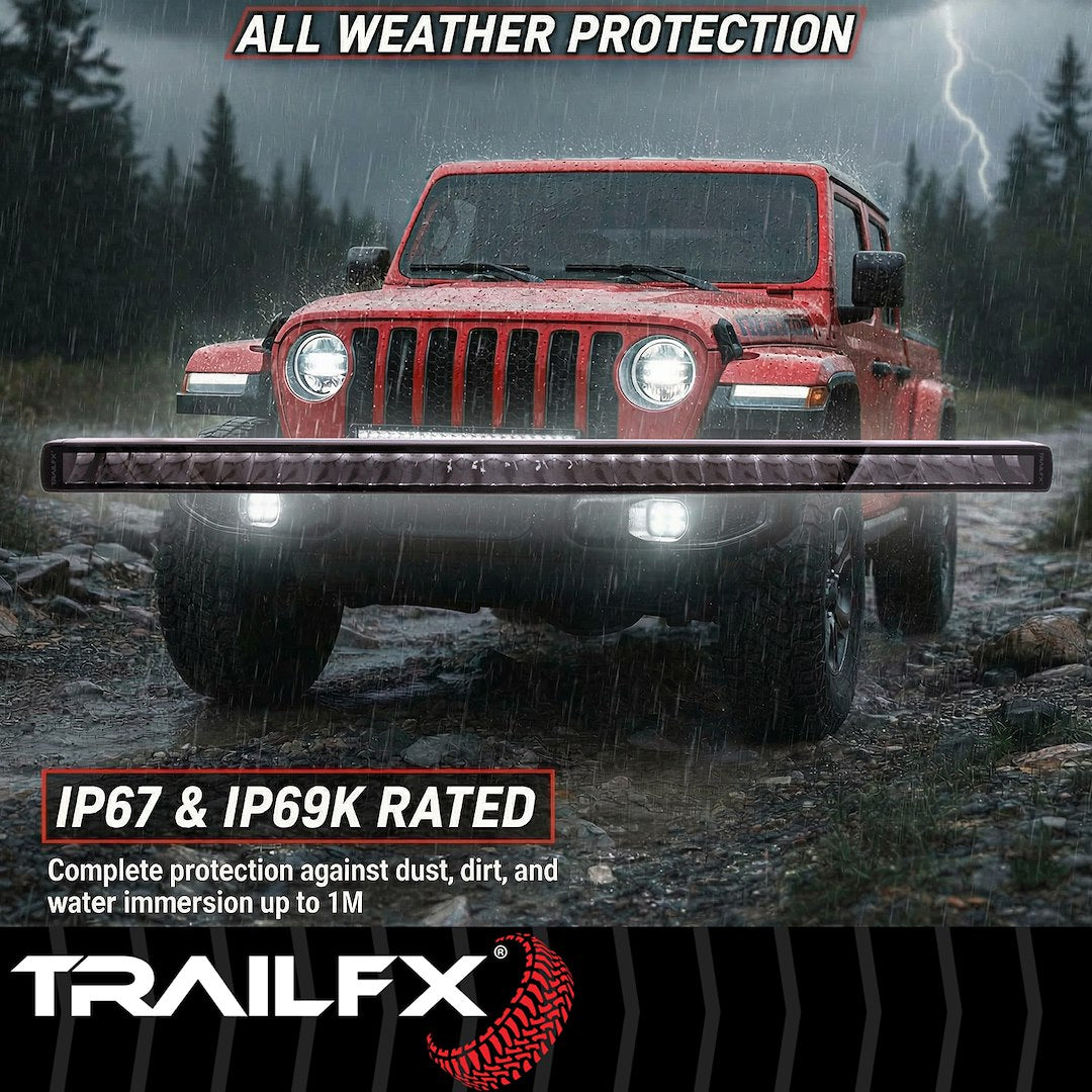 TrailFX 30" Single Row LED Light Bar- Black Edition (30SRBKCM) - product image 9