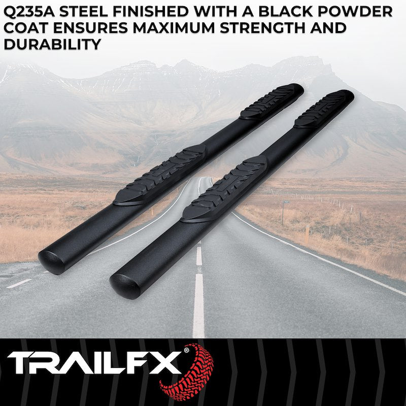 TRAILFX | Oval Side Steps 4" Fits 2 Door Ford Bronco 2022-2026 | A1556T
