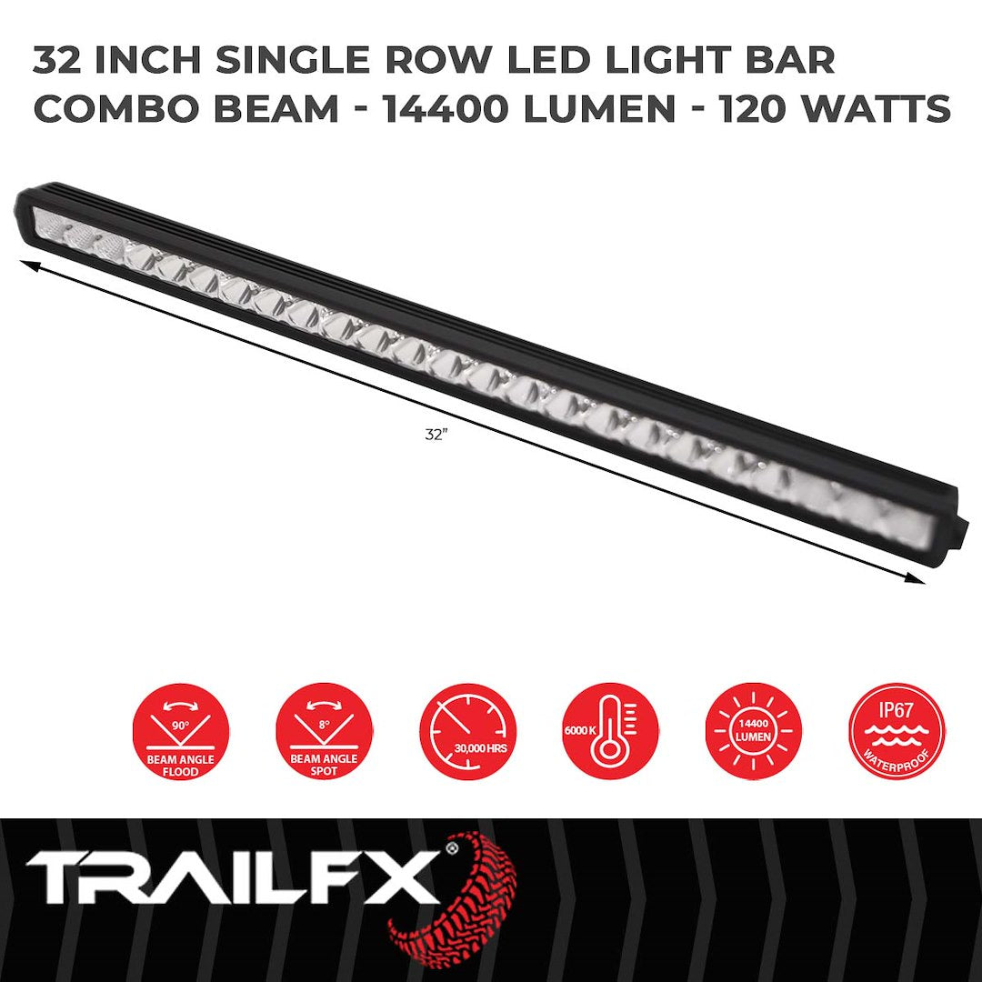 TrailFX 30" Single Row LED Light Bar (30SRSCM) - product image 2