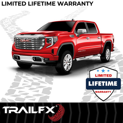TrailFX 2007–2018 5" Oval Straight Step Bar For GM Silverado/Sierra Standard- Stainless (A7036S) - product image 8