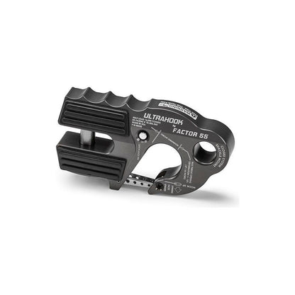 FACTOR 55 |  UltraHook Winch Hook W/Shackle Mount Gray Factor 55 | B200250-06-GGBW