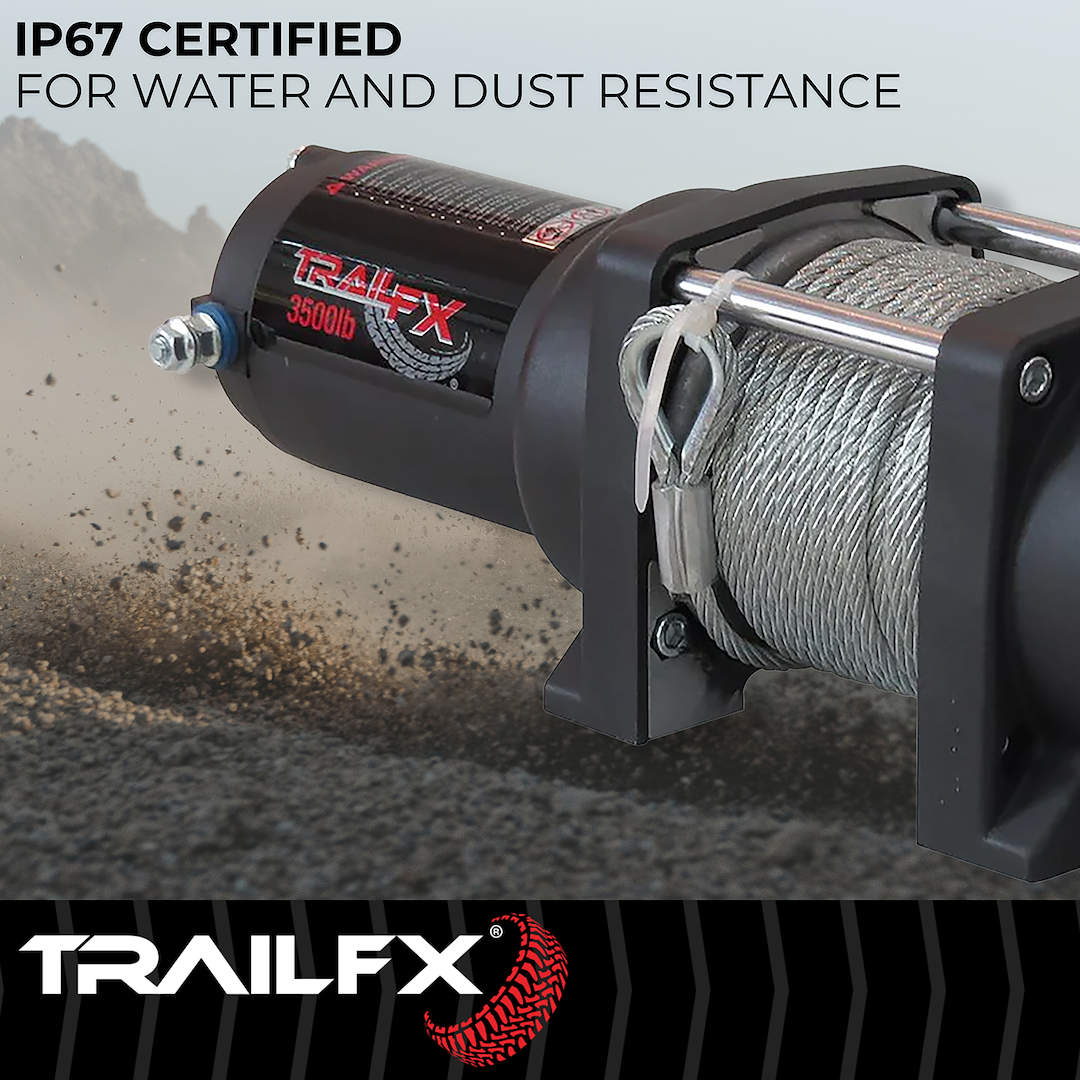 TrailFX ATV/UTV Steel Cable Winch 3500 Lb (W35B) - product image 7