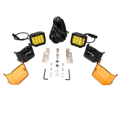 TrailFX 4" LED Side Shooter Pod Light- Amber Pair (PODSIDAMS2) - product image 2