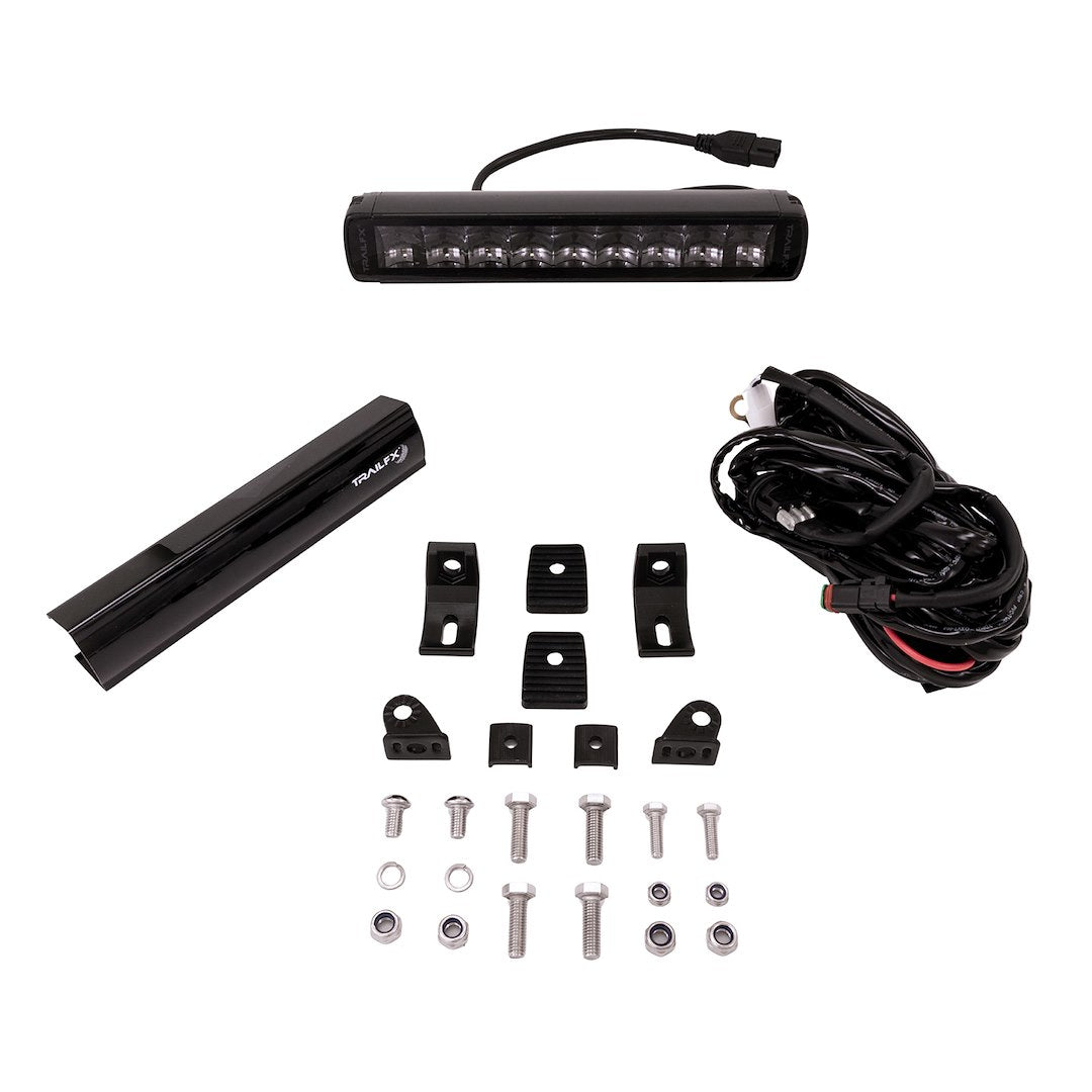TrailFX 10" Single Row LED Light Bar- Black Edition (10SRBKCM) - product image 2