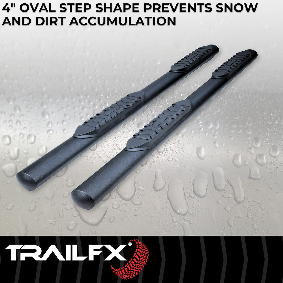 TrailFX 2024–2026 4" Oval Straight Step Bar For Toyota Land Cruiser- Black (A1561T) - product image 5