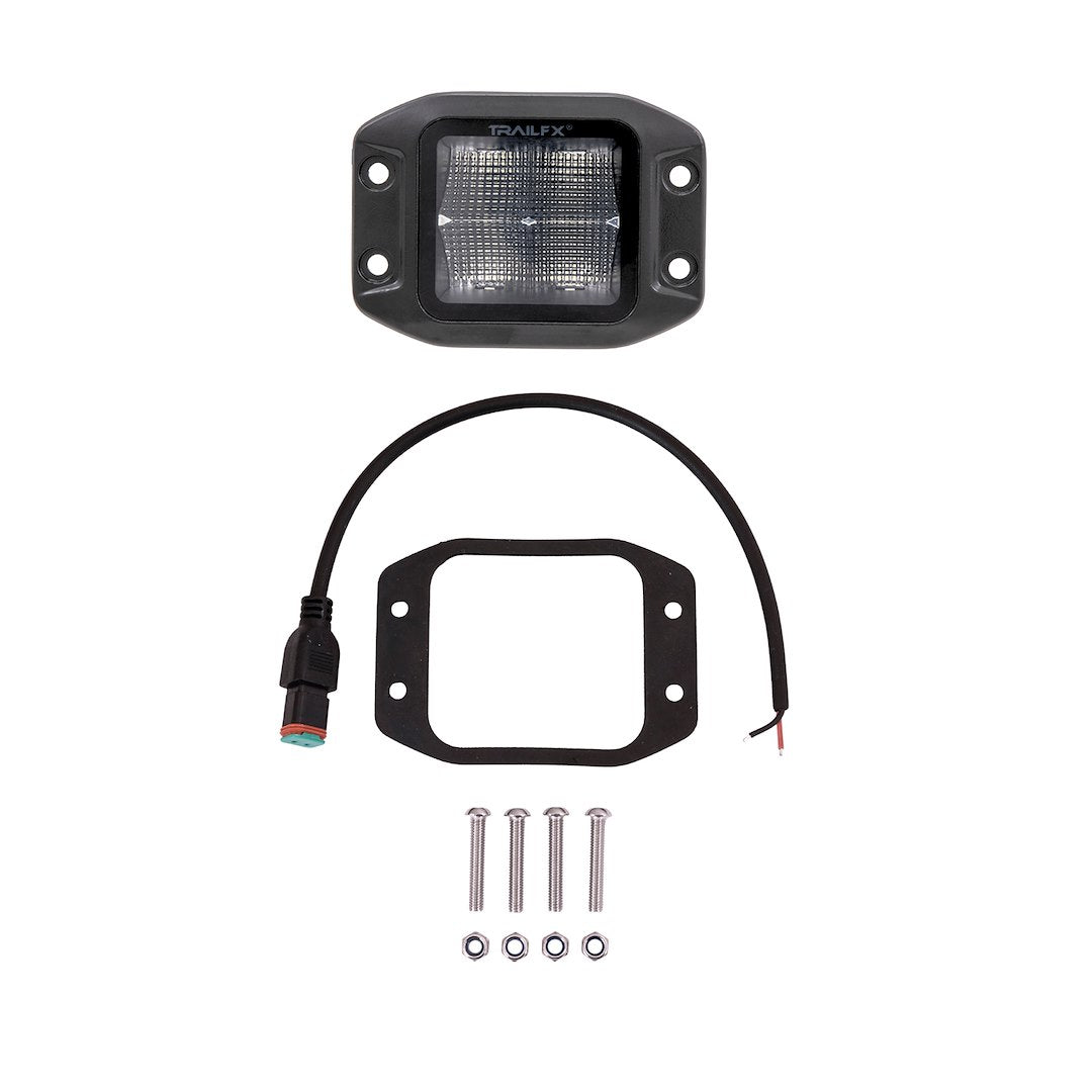 TrailFX 3" LED Cube Flush Mount Light- Black Edition Single (2X2FMBKF1) - product image 2