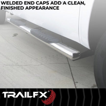 TrailFX 2019–2025 4" Oval Straight Step Bar For Ram 1500 Extended- Stainless (A1543S) - product image 5