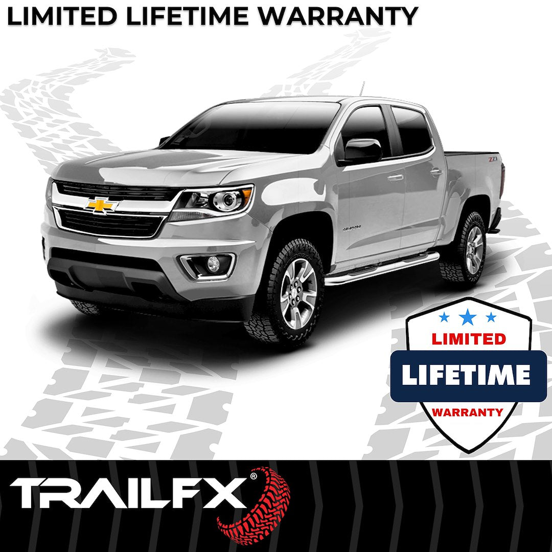 TrailFX 2019–2024 4" Oval Bent Step Bar For GM Silverado/Sierra Crew- Stainless (A1010S) - product image 8