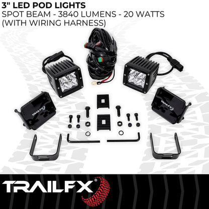 TrailFX 3" LED Cube Lights- Pair (2X2S2) - product image 5
