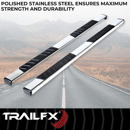 TrailFX 2007–2018 T4 Trapezoid Step Bar For GM Silverado/Sierra Extended-Stainless (A4001S) - product image 2