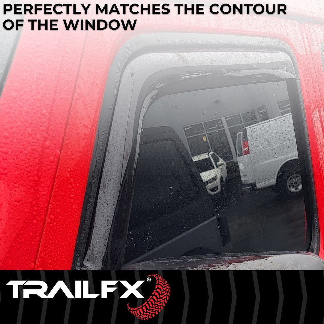 TrailFX 2018–2026 In Channel 4-Piece Window Vent For Jeep JL/JT (4811IC) - product image 3