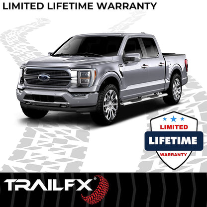 TrailFX 2009–2014 5" Oval Straight Step Bar For Ford F150 Crew-Stainless (A7013S) - product image 8