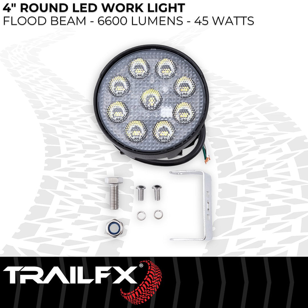 TrailFX 4" Round LED Light w/Flashing Func- Single (4RNDWLAMF1) - product image 5