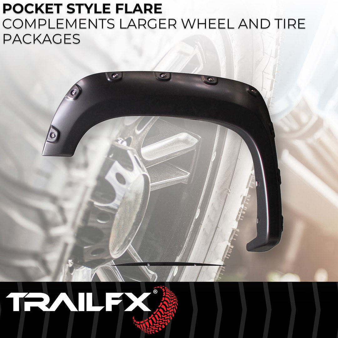 TrailFX 2007–2013 Pocket Style Fender Flares For GMC Sierra 1500 (TFG3001S) - product image 3