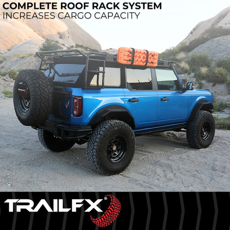 TrailFX | Ford Bronco 4 Door 2022-2026 Roof Rack (Soft or Hardtop) | BR015T