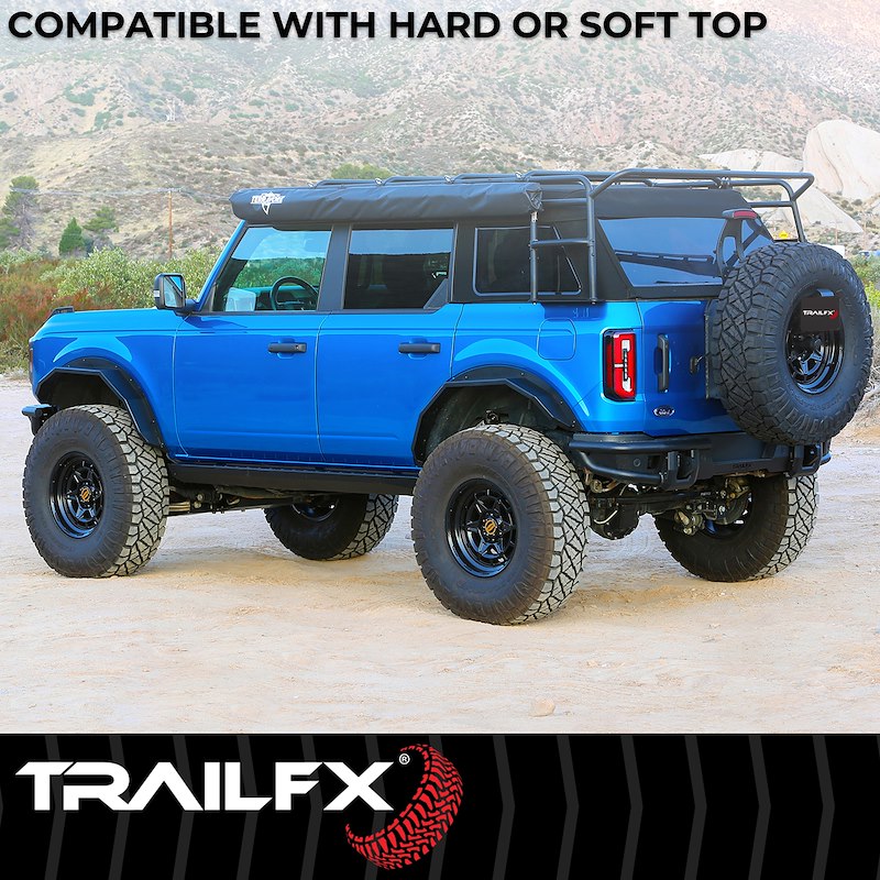 TrailFX | Ford Bronco 4 Door 2022-2026 Roof Rack (Soft or Hardtop) | BR015T