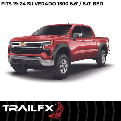 TrailFX 2019–2021 Pocket Style Fender Flares For Chevrolet Silverado 1500 (TFC3005S) - product image 7