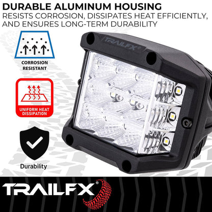 TrailFX 4" LED Side Shooter Pod Light- Single (PODSIDF1) - product image 7