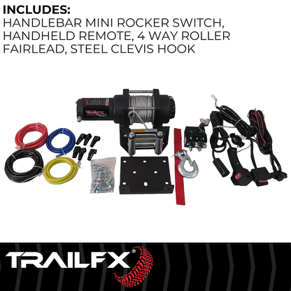 TrailFX ATV/UTV Steel Cable Winch 4500 Lb (W45B) - product image 4