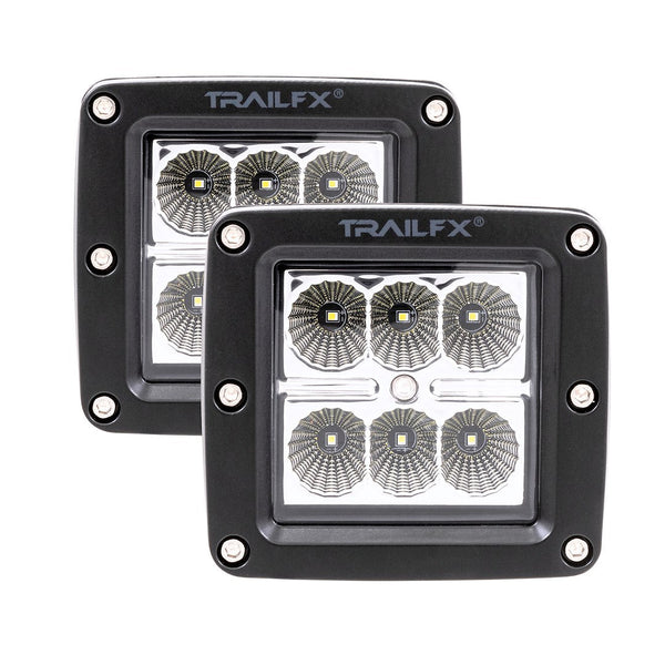 TrailFX 3" LED Cube Lights- Pair (3X2F2)