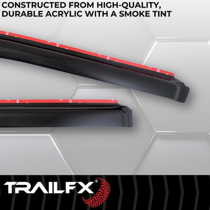 TrailFX 2017–2026 In Channel 4-Piece Window Vent For Ford Superduty (4381IC) - product image 4