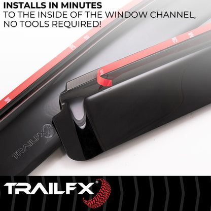 TrailFX 2015–2026 In Channel 4-Piece Window Vent For Ford F150 (4975IC) - product image 6